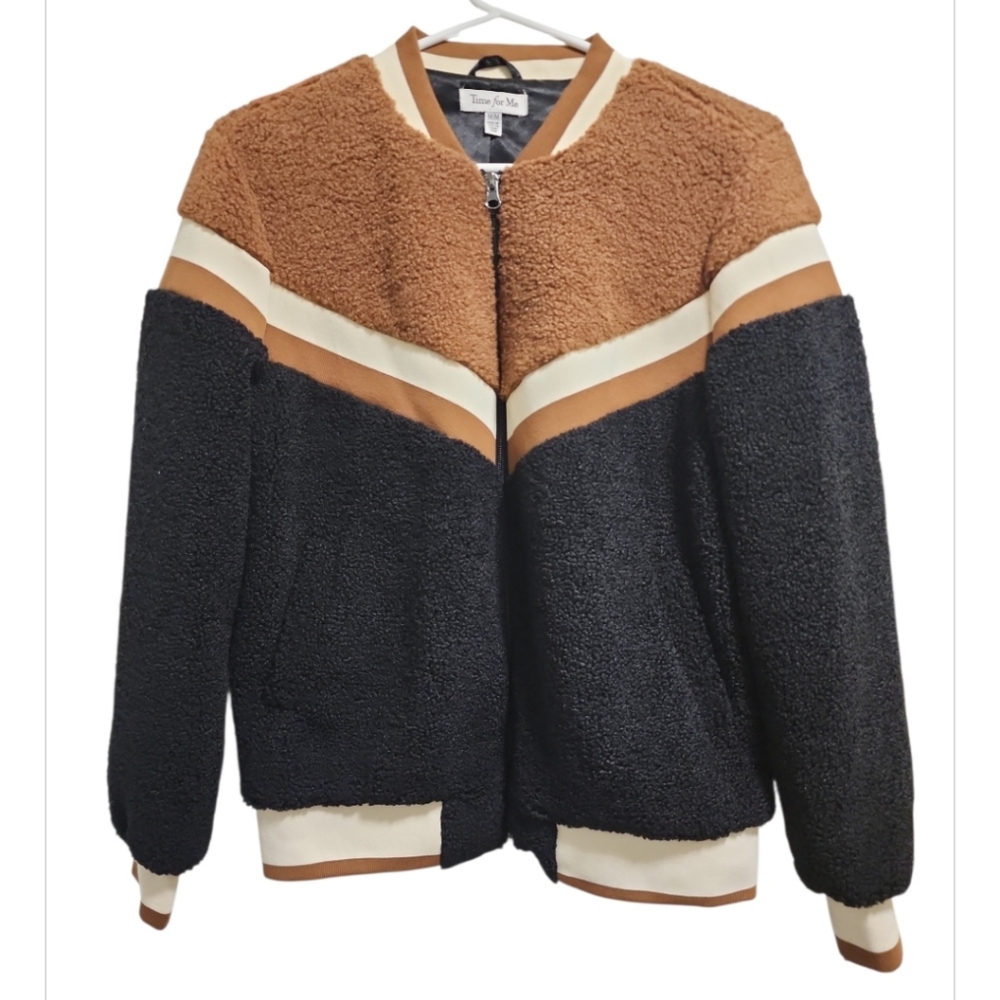 Preowned Time For Me Womens Sherpa Jacket
